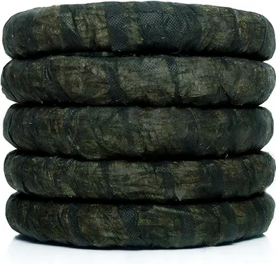 Produktbild von 5x DekoPrinz Vlies Strohkranz Ø 25cm / 4cm Strohrömer Rohling Adventskranz Türkranz Kranz Strohring