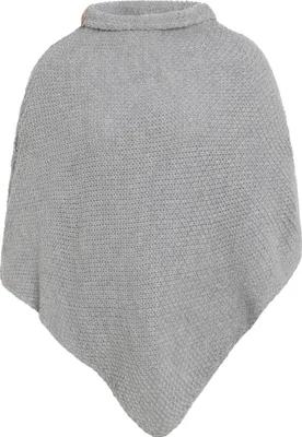 Produktbild von Knit Factory Coco Gestrickter Poncho - Grau - One Size