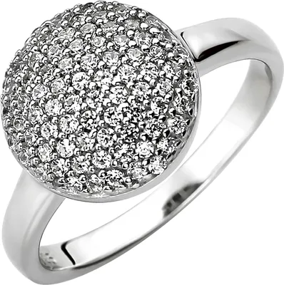 Produktbild von JOBO Damen Ring 54mm 925 Sterling Silber 78 Zirkonia Silberring