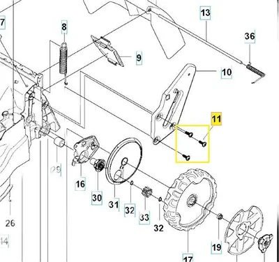 Image de Vis pour tondeuse Husqvarna LC253S LC347V LC247 LC353V