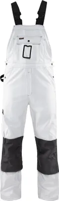 Produktbild von Blakläder® Maler Latzhose 2611 1210 in div. Farben, Farbe:weiß/dunkelgrau, Größe:46
