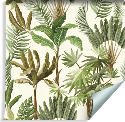 Immagine prodotto di rotolo da 10 m di VLIES WALLPAPER Foglie esotiche vintage NATURA XXL