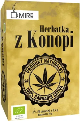 HERBATKA Z KONOPI BIO (20 x 0,8 g) 16 g - MIR-LEK