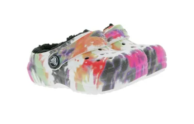 Produktbild von Crocs Classic Lined Tie-Dye Clog für Kinder Black/Multi 206341-0C4-C 29-30