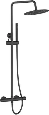 Produktbild von Design Duschsäule mit Armatur Schwarz