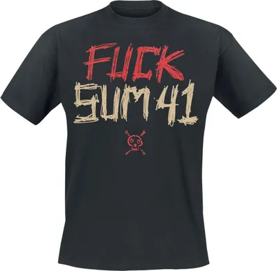 Produktbild von Sum 41 T-Shirt Herren Fuck Sum 41 - Tour Shirt 2024 schwarz XXL