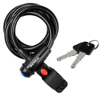 Productafbeelding van Gerda - "Max" fietsslot voor ketting, model Flex PP7604 (universele maat) (zwart)
