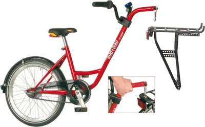 Zdjęcie produktu dla Roland Trailer add + rower czerwony, 20", bez przerzutek z wolnym kołem