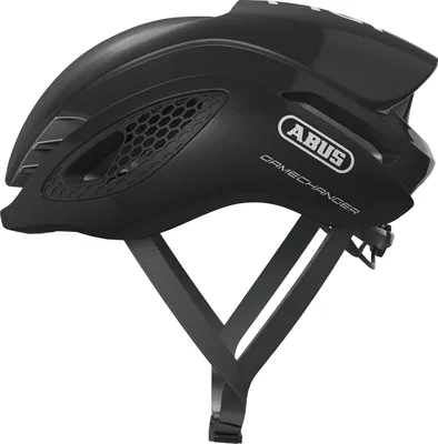 Produktbild von ABUS Rennradhelm GameChanger - Aerodynamischer Fahrradhelm mit optimalen Ventilationseigenschaften für Damen und Herren - Schwarz Glänzend, Größe S (51-55 cm)