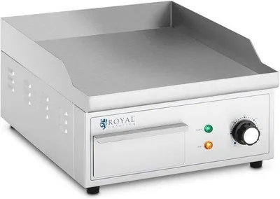 Produktbild von Famanu elektrische Grillplatte 350 x 380 mm - Gusseisen Grillplatte 2000 W für gleichmäßige Ergebnisse