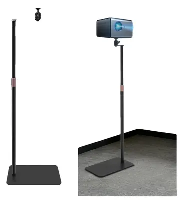Obrázok produktu pre Stojan na projektor, výškovo nastaviteľný, otáčanie o 360°, čierny