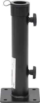 Obrázek produktu pro vidaXL Stojan na slunečník pro tyč Ø38/48 mm matná černá ocel