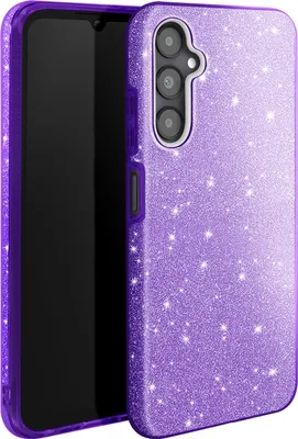 Produktbild von Avizar, Glitzernde Silikonhülle für Samsung A05s – Ultradünn und stoßfest, Violett