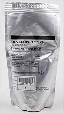 Obrázok produktu pre Ricoh Developer Type 24, 350000 strany, Čierna, Ricoh Aficio MP5500/MP6500/MP7500/MP6000/MP6001/MP7000/MP7001/MP8000/MP8001/MP9001, 880 g