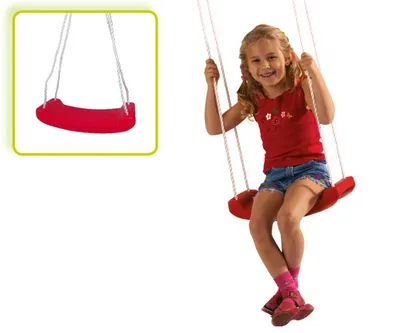 Produktbild von kunststoff-Schaukelsitz 38 x 16 cm rot