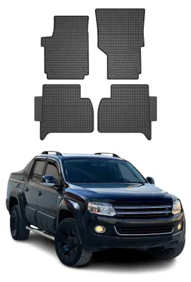 Productafbeelding van 2009-2022 VW Amarok rubberen vloermatten, zwart, 4-delig