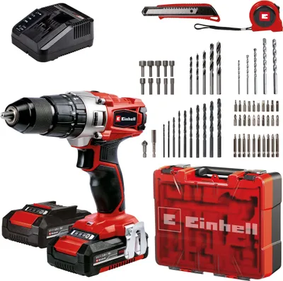Produktbild von Einhell Power X-Change Akku-Schlagbohrschrauber TE-CD 18/2 Li-i +64 (2x2,0 Ah)