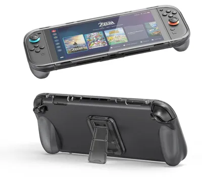 Image de Pour Nintendo Switch 2 console de jeu TPU Housse de protection avec support Transparent