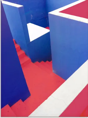 Produktbild von ARTland Glasbild staircase Größe: 60x80 cm