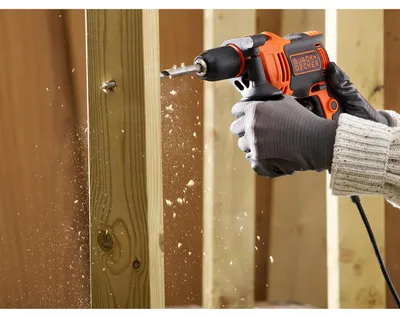 Produktbild von Black & Decker BEH710-QS, Gerader Bohrer, Schwarz, Orange, 1,3 cm, 2800 RPM, 2,5 cm, 1,3 cm