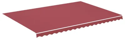 Produktbild von vidaXL Ersatzstoff für Markise Burgunderrot 500x350 cm Polyester