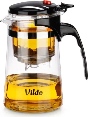 Produktbild von Vilde | Teekanne mit Siebeinsatz - 680 ml - Aus Glas - mit Tee-Filter - Für losen Tee - Teebereiter