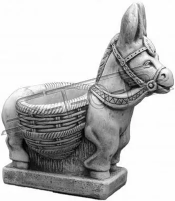 Produktbild von Blumenkorb Blumen Vase Gefäss Garten Terrasse Dekoration Statue Figuren S103059