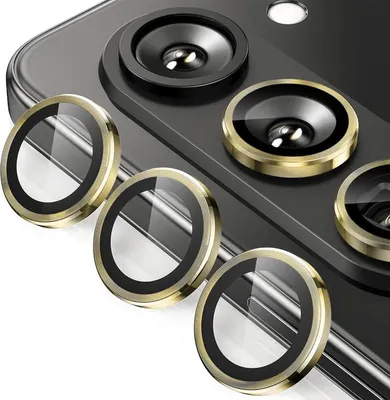 Image de Pour Samsung Galaxy Z Fold7 5G aluminium anneau de protection caméra + H9 verre trempé dur or