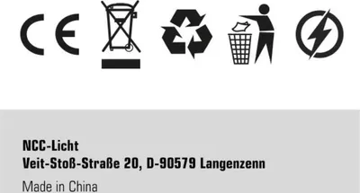 Product compliance and manufacturer information.