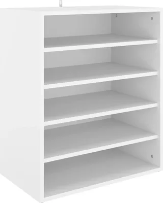 Produktbild von vidaXL Schuhschrank Weiß 60x35x70 cm Holzwerkstoff