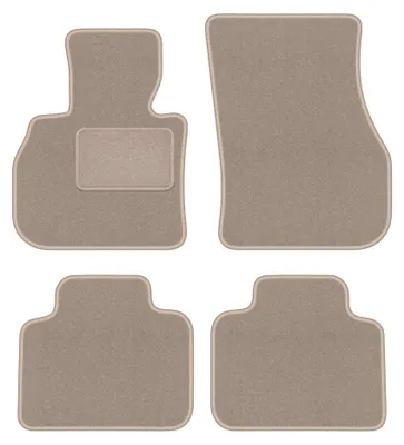 Image de Tapis de sol en moquette pour Mini Countryman F60 2017- (crossover) – jeu 4 pièces, beiges, sur mesure – Wielganizator LUX