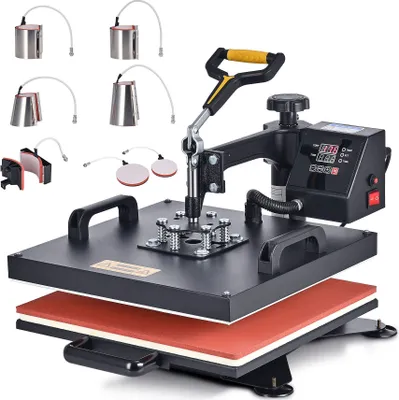 Produktbild von Crenex 8-IN-1 38x38cm Transferpresse T-Shirtpresse Textildruck Heißpresse Hitzepresse