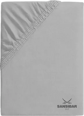 Produktbild von Spannbettlaken SANSIBAR Jersey BL 140x200 cm grau Spannbetttuch