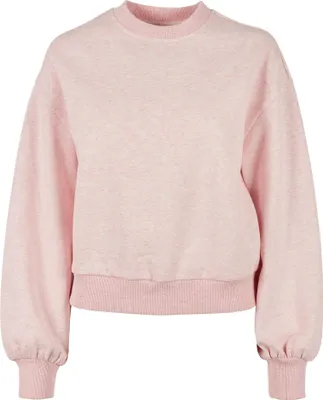Produktbild von Urban Classics Damen Sweatshirt Ladies Oversized Color Melange Crewneck Pink Melange-XS