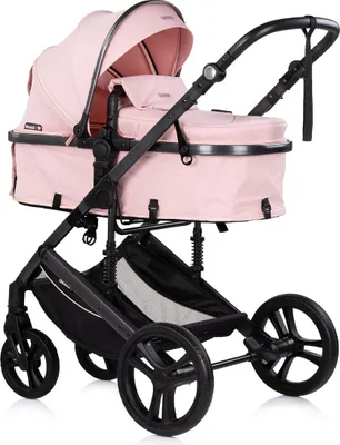 Produktbild von Chipolino Kinderwagen 3 in 1 Amore Babyschale Adapter Wickeltasche Fußabdeckung rosa pink