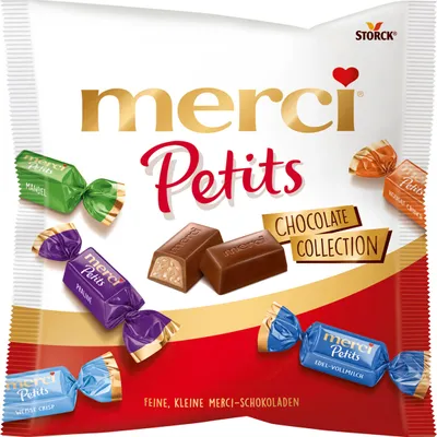 Produktbild von Merci Petits Chocolate Collection Feine kleine merci Schokoladen 125g