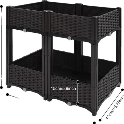 Image de Jardin vertical, design vertical, arrosage automatique, noir