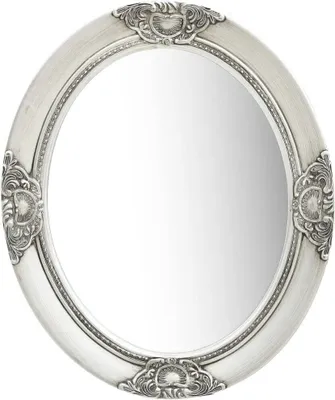 Image de Miroir mural style baroque 50x60 cm Argenté