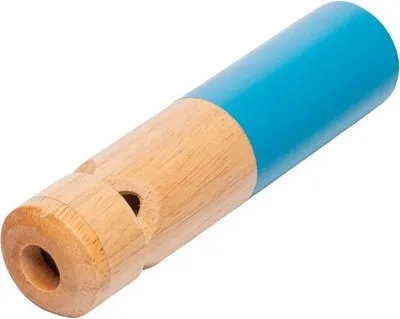 Productafbeelding van Houten Spoorbaan - Fluit - Muziek Maken - Handmatig Bedienen - 3.5 cm - Bruin