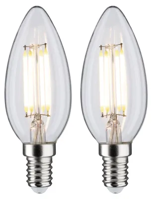 Produktbild von Paulmann Leuchtmittel Fil LED 2er Kerze 4,8W klar E14 230V 4000K 470lm