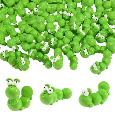 Produktbild von Solidchoice – 75 Miniatur-Wurmfiguren aus Harz für Dekoration und Bastelarbeiten