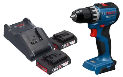 Zdjęcie produktu dla Wiertarko-wkrętarka akumulatorowa Bosch GSR 18V-52 Professional 18 V 70 Nm bezszczotkowa + 2x akumulator 2,0 Ah + ładowarka
