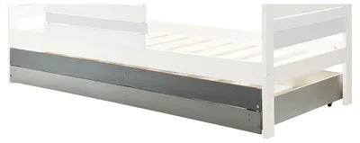 Produktbild von home24 Massiver Bettkasten - Pinie massiv - Grau / Beige