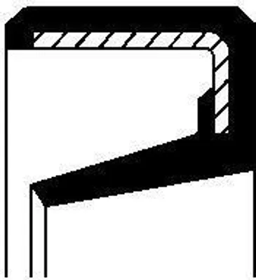 Produktbild von CORTECO Dichtring 120x165x10/14,8 mm NBR mit Staubschutzlippe 01014229B
