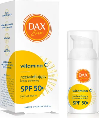 Obrázok produktu pre Dax Sun Rozjasňujúci opaľovací krém s vitamínom C SPF50+, 30 ml