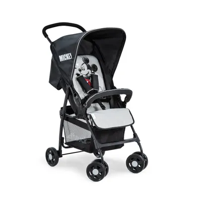 Produktbild von Hauck Sport Mickey Stars Leichtgewichtiger Kinderwagen Kompakt-Modell Schwarz-Grau - max. 15 kg belastbar