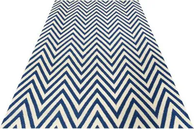 Immagine prodotto di Orlo a zig zag blu scuro (120x180 cm)