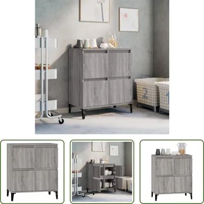 Produktbild von The Living Store Sideboard Grau Sonoma 60x35x70 cm Holzwerkstoff