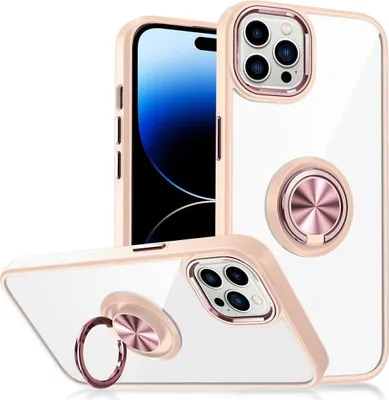 Produktbild von König Design Hülle kompatibel mit Apple iPhone 15 Pro Kunststoff Soft Handyhülle - Handy Case Roségold