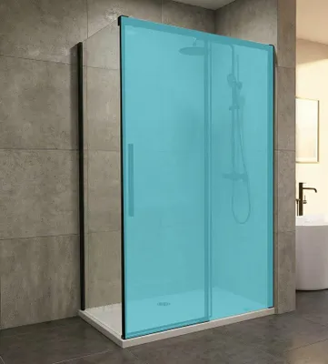 Zdjęcie produktu dla Gelco LUXOR BLACK, boczna ścianka, 900 mm, szkło przezroczyste - GU5690B